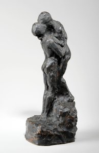 Maquette for The Kiss, ca. 1916 (malet gips) (se også 440230)