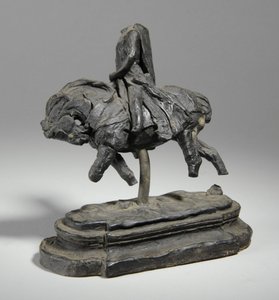 Maquette til en rytterstatue af Edward I, ca. 1893 (plasticine) af William Hamo Thornycroft