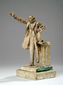Maquette til statuen af William Ewart Gladstone on the Strand, London, ca. 1905 (gips) af William Hamo Thornycroft