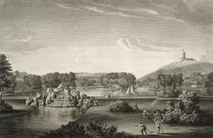 West Wycombe Park, indgraveret af William Woollett (1735-85) af William Hannan