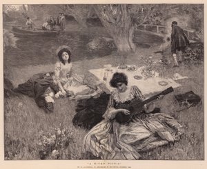 En picnic ved floden