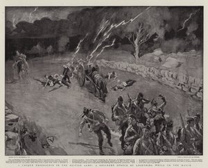En unik oplevelse i den britiske hær, et regiment, der blev ramt af Lighting, mens han var på marts af William Hatherell