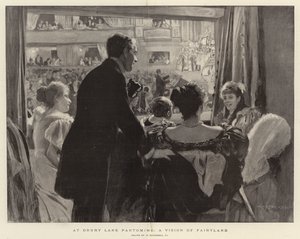 På Drury Lane Pantomime, a Vision of Fairyland af William Hatherell