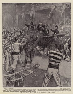Mordet på kong Humbert på Monza af William Hatherell