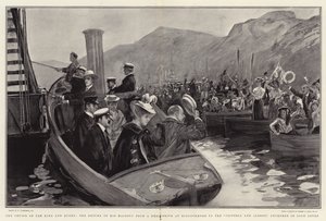 Kongen og Dronningens krydstogt, Hans Majestæts tilbagevenden fra en Deer Drive ved Kinlochmore til Victoria og Albert, forankret i Loch Leven