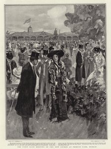 Det første løbsmøde på den nye bane i Phoenix Park, Dublin af William Hatherell