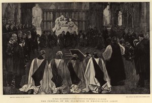 Gladstones begravelse i Westminster Abbey af William Hatherell