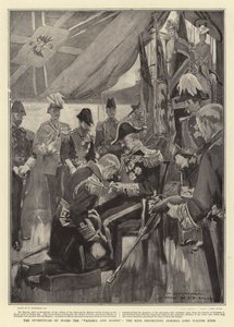 Investituren om bord på Victoria og Albert, kongen udsmykning admiral Lord Walter Kerr af William Hatherell