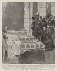 Dronningen i Netley, Hendes Majestæt besøger de syge og sårede fra Soudan af William Hatherell
