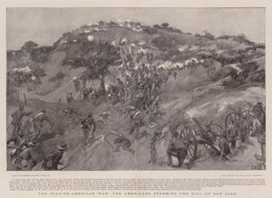 Den spansk-amerikanske krig stormede amerikanerne San Juan-bakken