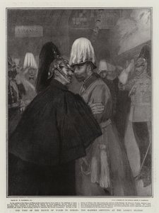 Prinsen af Wales besøg i Berlin, kejserens hilsen på Lehrte Station af William Hatherell