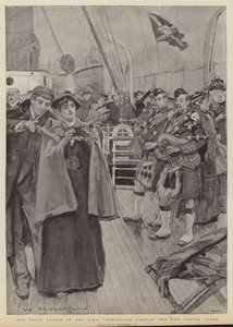 Prøvekrydstogt af RMS Tantallon Castle, det nye krydstogtskib af William Hatherell