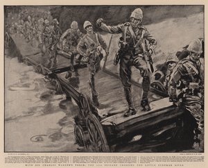 Med Sir Charles Warrens styrke krydsede 11. brigade Little Bushman-floden med 11. brigade af William Hatherell