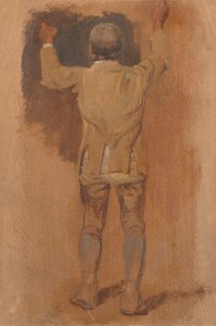Studie af en brudgom, set bagfra af William Havell