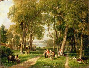 Walnut Gathering i Petersham, nær Richmond Bridge