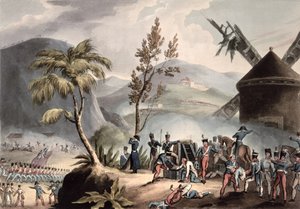 Slaget ved Roleia, 17. august 1808, indgraveret af Thomas Sutherland (f.c.1785) (akvatinte) af William Heath