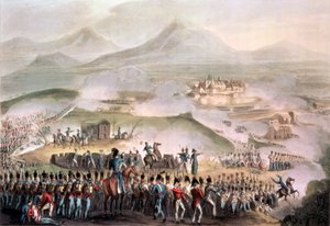 Slaget ved Toulouse, 10. april 1814, indgraveret af Thomas Sutherland (f.c.1785) (akvatinte)