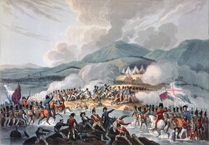 Slaget ved Bidassoa, 9. oktober 1813: graveret af Daniel Havell
