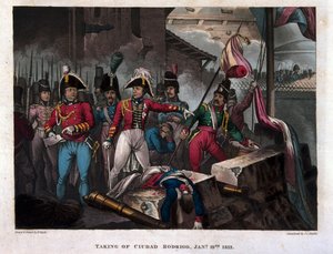 Indtagelse af Ciudad Rodrigo den 19. januar 1812, offentliggjort 1818 (akvatint) af William Heath