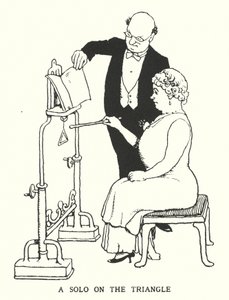 En solo på trekanten (litho) af William Heath Robinson