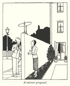 Et spejlforslag (litho) af William Heath Robinson