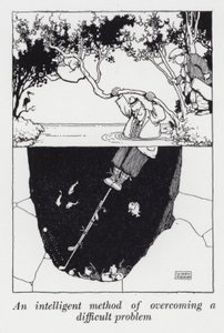 En intelligent metode til at overvinde et vanskeligt problem (litho) af William Heath Robinson