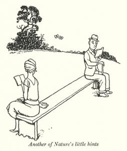 Endnu et af naturens små hints (litho) af William Heath Robinson