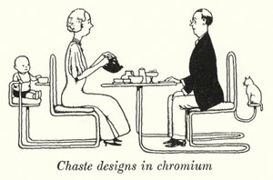 Kyske designs i krom (litho) af William Heath Robinson