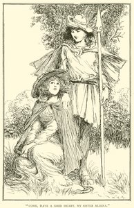 Kom, hav et godt hjerte, min søster Aliena af William Heath Robinson