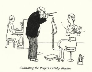 At dyrke den perfekte vuggeviserytme (litho) af William Heath Robinson