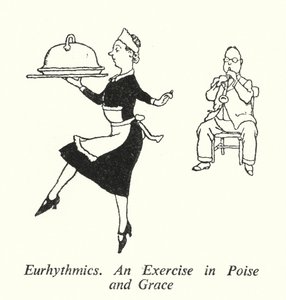 Eurhythmics, An Exercise in Poise and Grace (litho) af William Heath Robinson