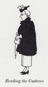 Undgå tolden (litho) af William Heath Robinson