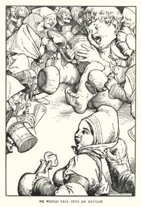Han ville falde i en extasie (litho) af William Heath Robinson