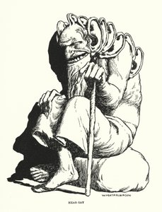 Hør-sige (litho) af William Heath Robinson