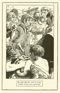 Illustration til Don Quixote (litho) af William Heath Robinson