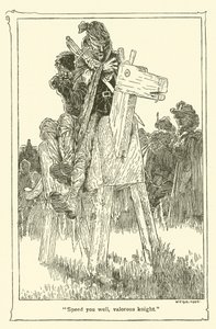 Illustration til Don Quixote (litho) af William Heath Robinson