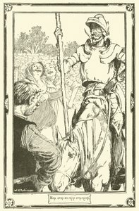 Illustration til Don Quixote (litho) af William Heath Robinson