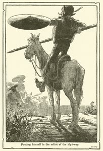 Illustration til Don Quixote (litho) af William Heath Robinson