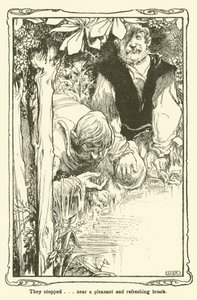 Illustration til Don Quixote (litho) af William Heath Robinson