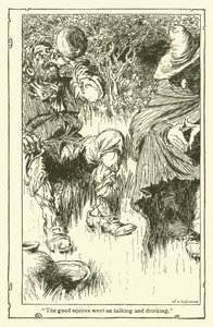 Illustration til Don Quixote (litho) af William Heath Robinson