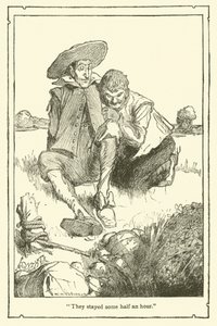 Illustration til Don Quixote (litho) af William Heath Robinson
