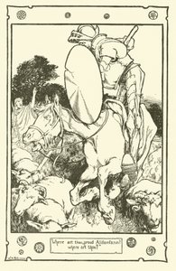 Illustration til Don Quixote (litho) af William Heath Robinson