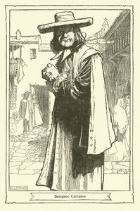 Illustration til Don Quixote (litho) af William Heath Robinson