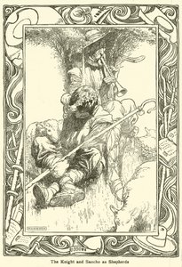 Illustration til Don Quixote (litho) af William Heath Robinson