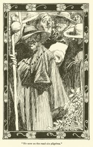 Illustration til Don Quixote (litho) af William Heath Robinson