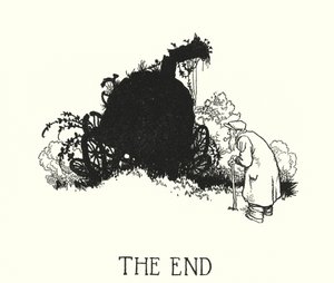 Illustration til Railway Ribaldry af W Heath Robinson (litho) af William Heath Robinson