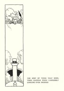 Illustration til Railway Ribaldry af W Heath Robinson (litho) af William Heath Robinson