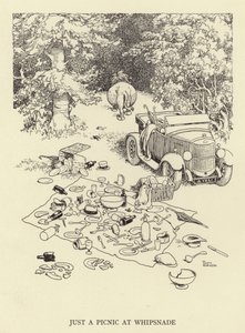 Bare en picnic ved Whipsnade af William Heath Robinson