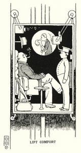 Livskomfort (litho) af William Heath Robinson