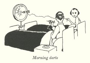 Morgenpile (litho) af William Heath Robinson